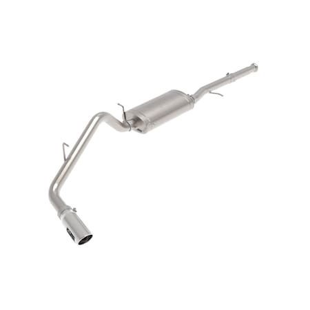 Afe Stainless Steel, With Muffler, 3 Inch Pipe Diameter, Single Exhaust With Single Exit, Side Exit 49-44136-P